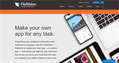 Desktop Screenshot of filemaker.com