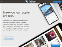 Tablet Screenshot of filemaker.com